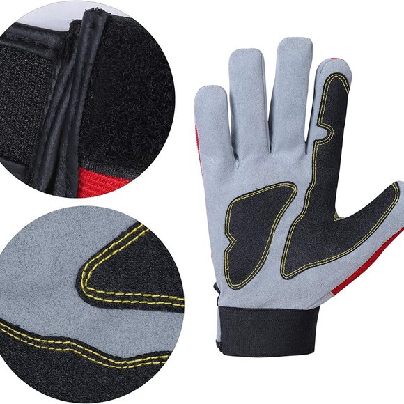 New Custom Design Flex Grip Mechanic Work Gloves, Tough,Stretchable - Picture 3 of 8